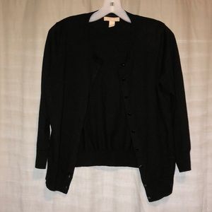 Banana Republic Black Cardigan Large